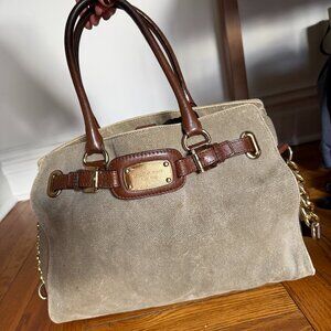 RARE: Michael Kors canvas Hamilton